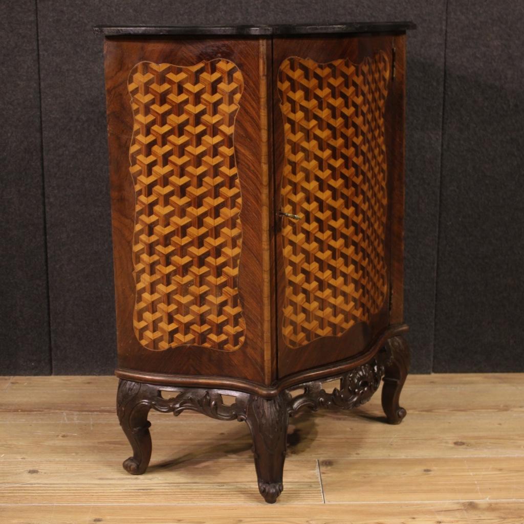20th Century Inlaid Wood French Sideboard, 1970 4