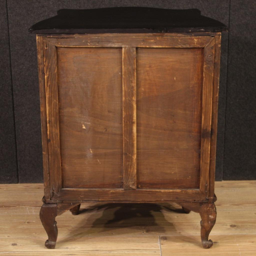 20th Century Inlaid Wood French Small Sideboard, 1970s For Sale 1