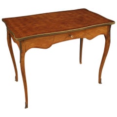 Antique 20th Century Inlaid Wood French Writing Desk, 1920