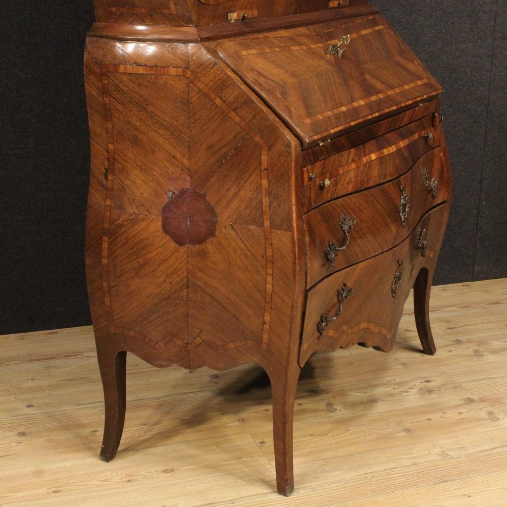 20th Century Inlaid Wood Genoese Trumeau, 1930 For Sale 5