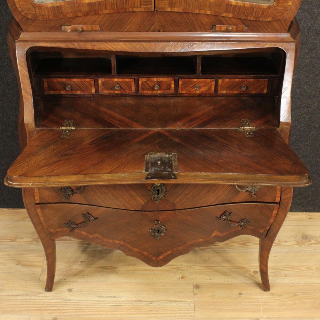 20th Century Inlaid Wood Genoese Trumeau, 1930 For Sale 7
