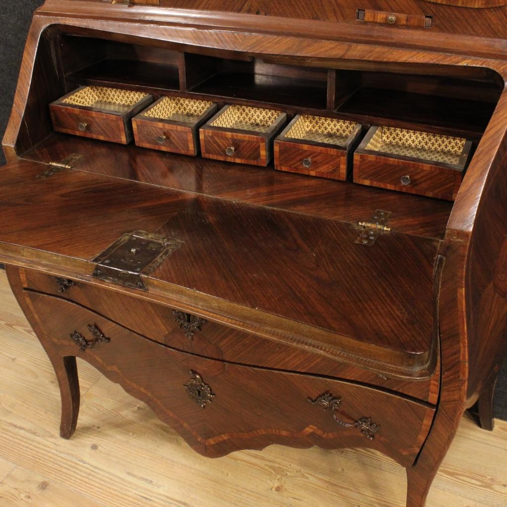 20th Century Inlaid Wood Genoese Trumeau, 1930 For Sale 8