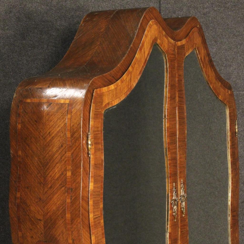 20th Century Inlaid Wood Genoese Trumeau, 1930 For Sale 2