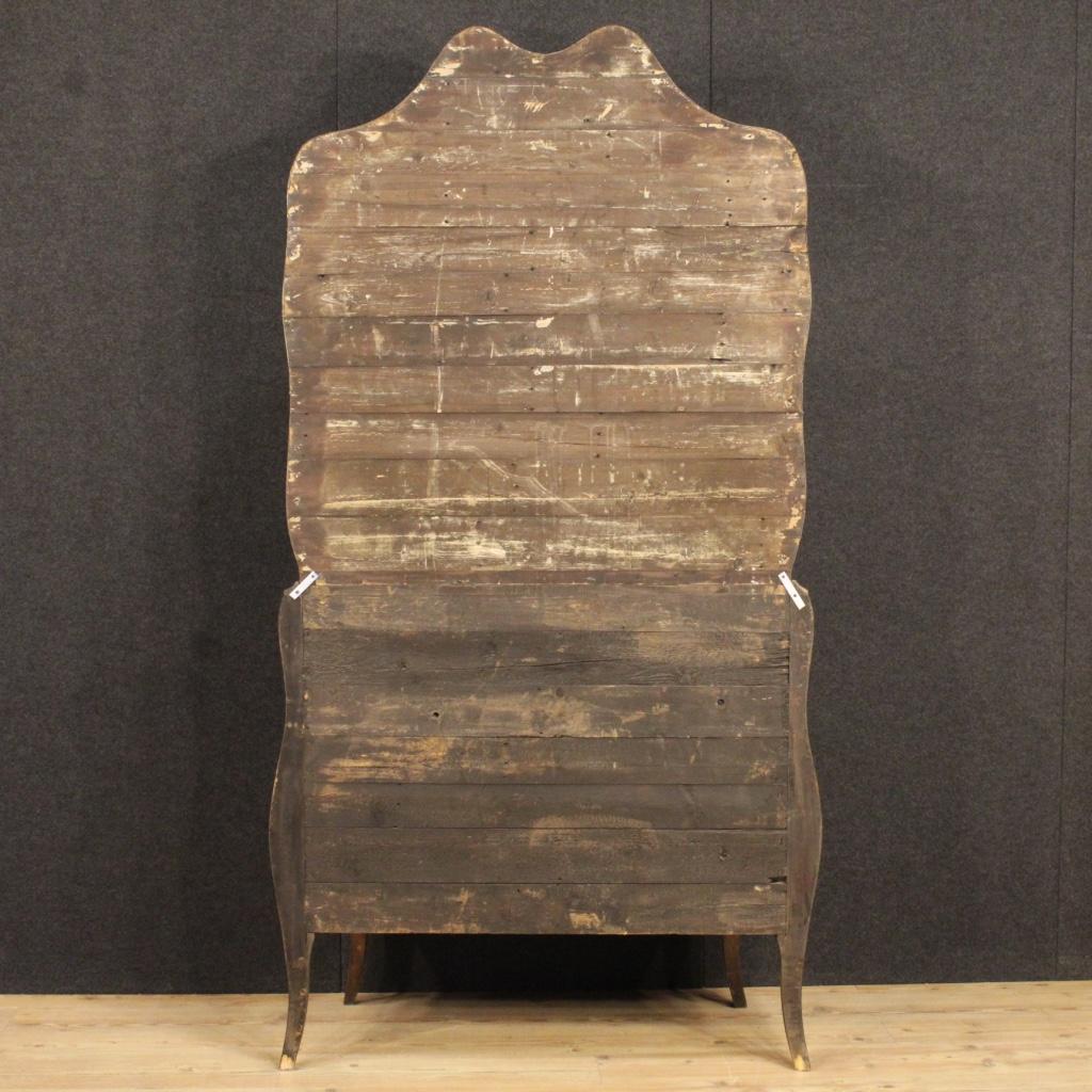 genueser Trumeau-Schreibtisch mit Intarsien aus Holz des 20. Jahrhunderts, 1930 (Mid-20th Century) im Angebot