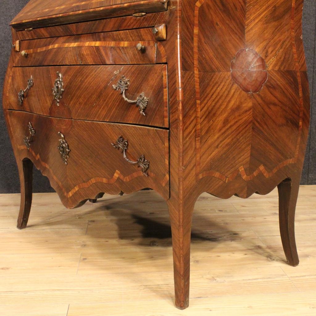 genueser Trumeau-Schreibtisch mit Intarsien aus Holz des 20. Jahrhunderts, 1930 im Angebot 3