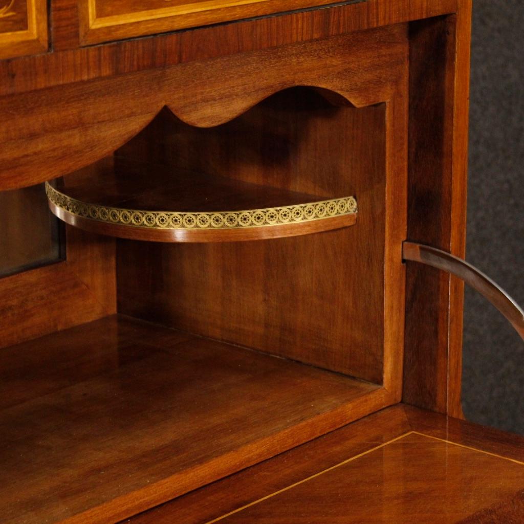 20th Century Inlaid Wood Italian Bar Cabinet or Desk, 1960 5