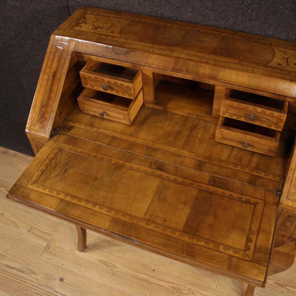 20th Century Inlaid Wood Italian Bureau Desk, 1950 2