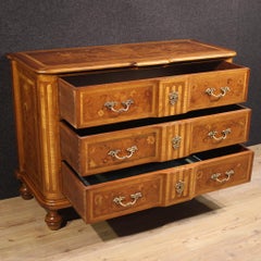 20th Century Inlaid Wood Italian Chest of Drawers, 1970s