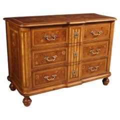 20th Century Inlaid Wood Italian Chest of Drawers, 1970s