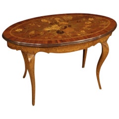 20th Century Inlaid Wood Italian Coffee Table, 1960