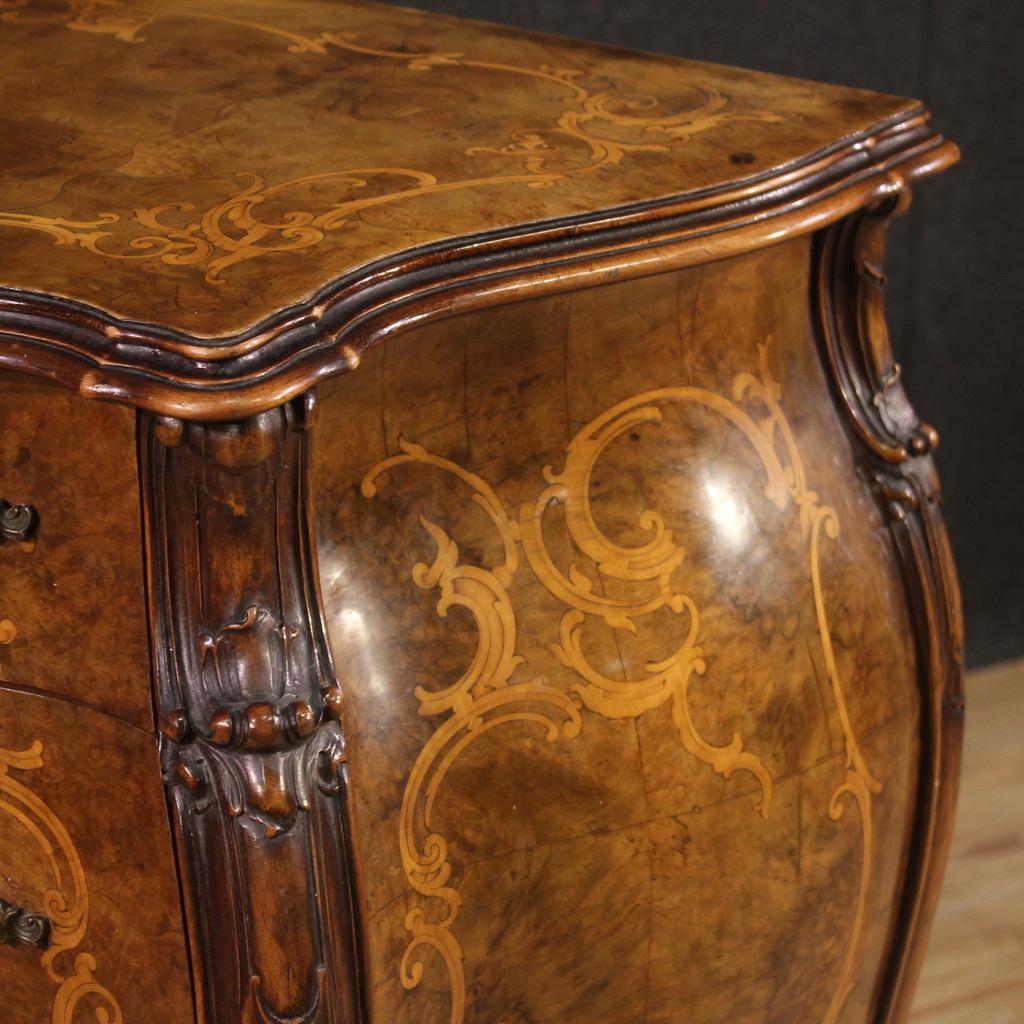 20th Century Inlaid Wood Italian Commode, 1950s For Sale 6