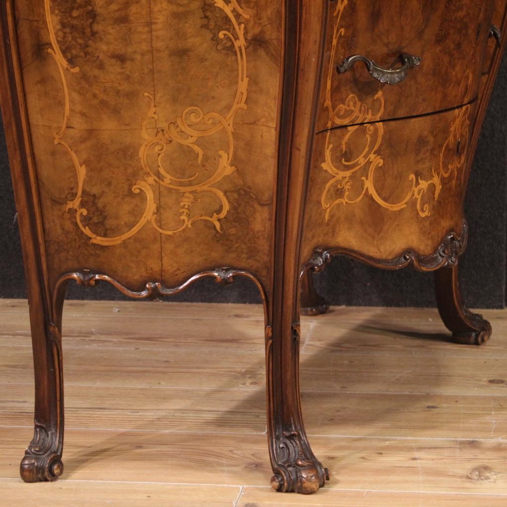 20th Century Inlaid Wood Italian Commode, 1950s For Sale 3