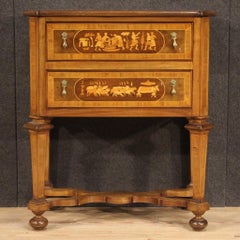 20th Century Inlaid Wood Italian Commode Louis XIV Style, 1950s