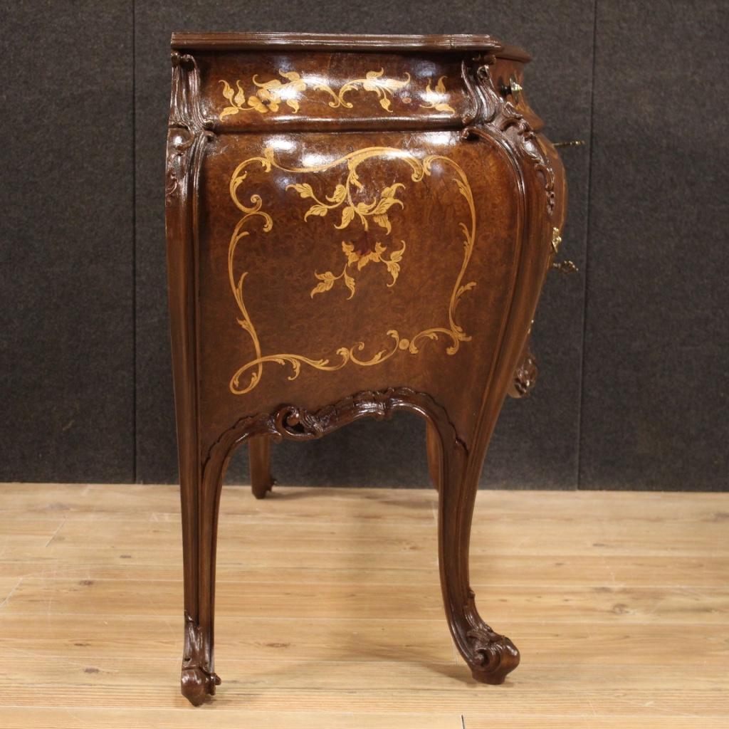 20th Century Inlaid Wood Italian Dresser, 1960 For Sale 4