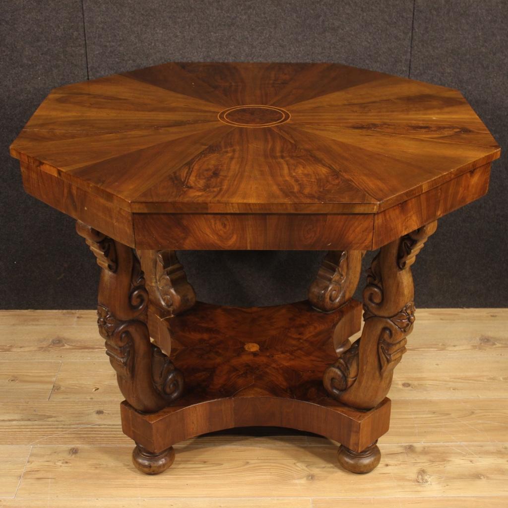 inlaid wood table