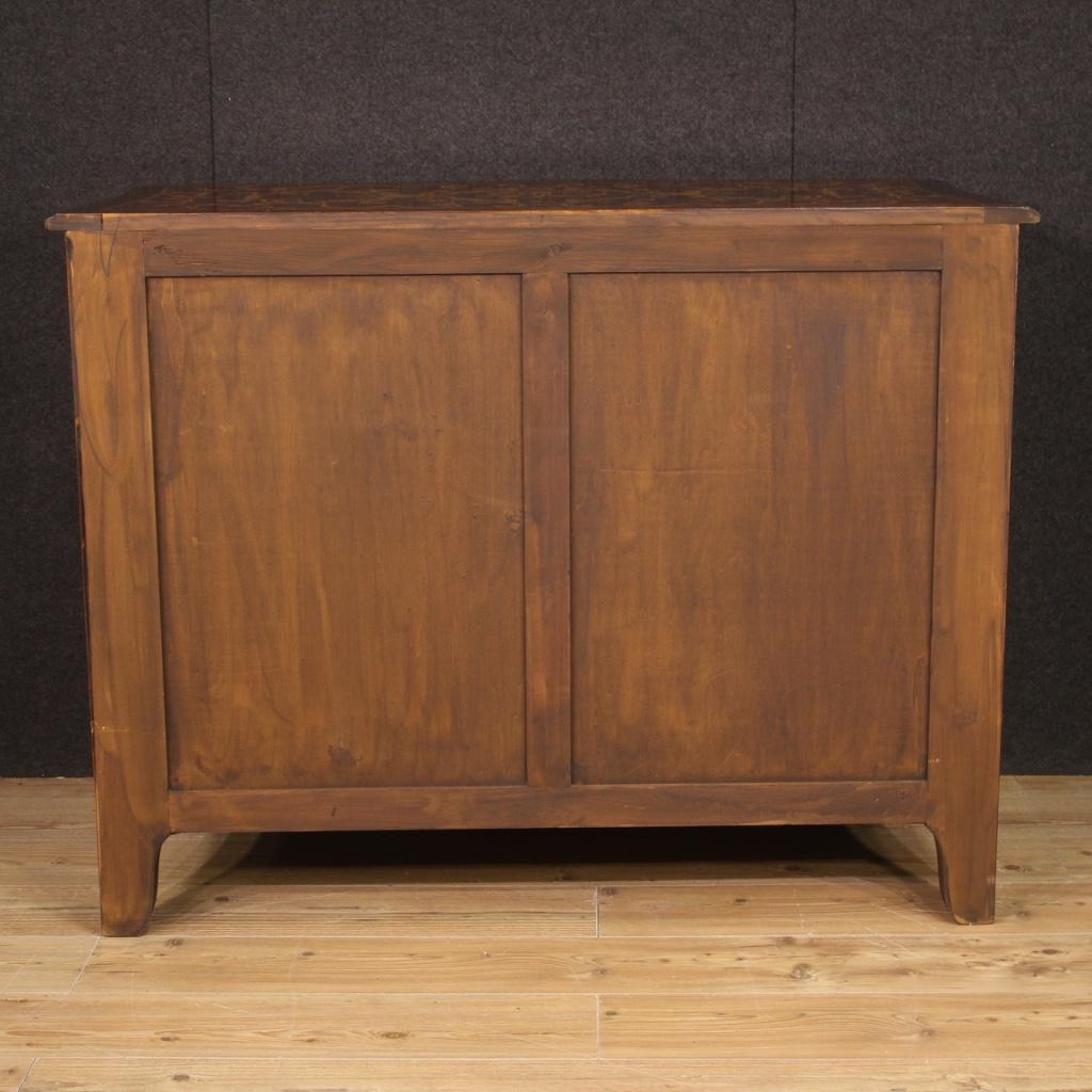 20th Century Inlaid Wood Italian Louis XIV Style Dresser, 1970 3