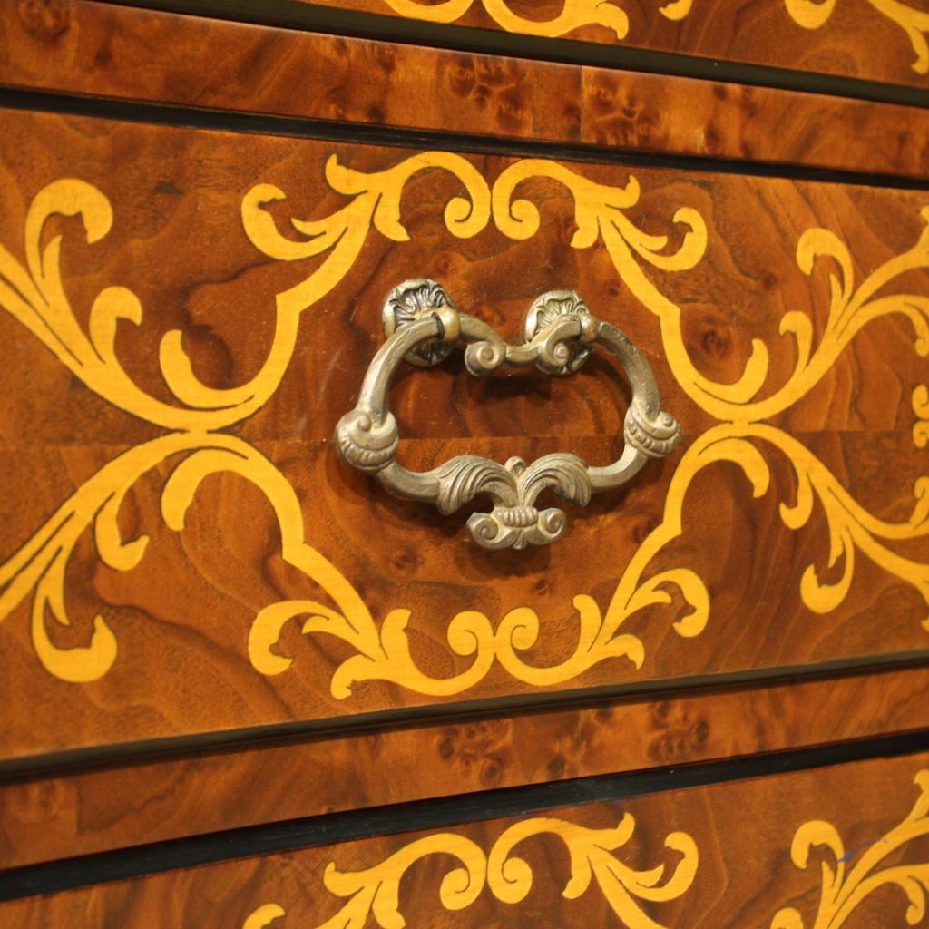20th Century Inlaid Wood Italian Louis XIV Style Dresser, 1970 6