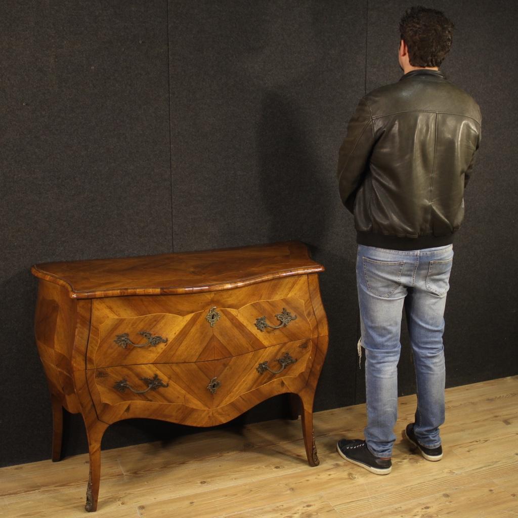 20th Century Inlaid Wood Italian Louis XV Style Dresser, 1960 8
