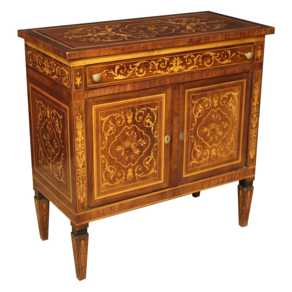 20th Century Inlaid Wood Italian Louis XVI Sideboard, 1960