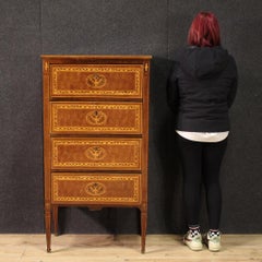 italienische Kommode im Louis-XVI-Stil mit Intarsien aus Holz des 20. Jahrhunderts, 1950er Jahre