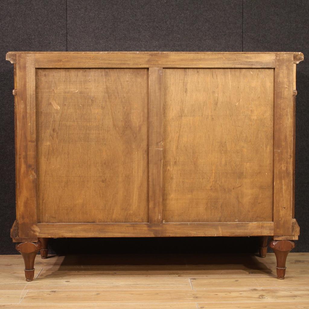 20th Century Inlaid Wood Italian Louis XVI Style Chest Of Drawers, 1960s For Sale 5