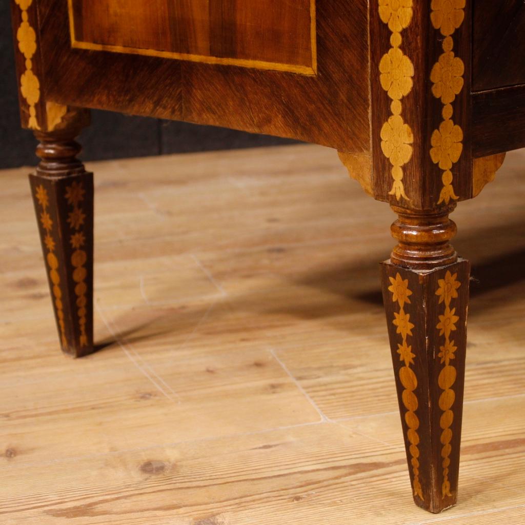 20th Century Inlaid Wood Italian Louis XVI Style Dresser, 1950 6