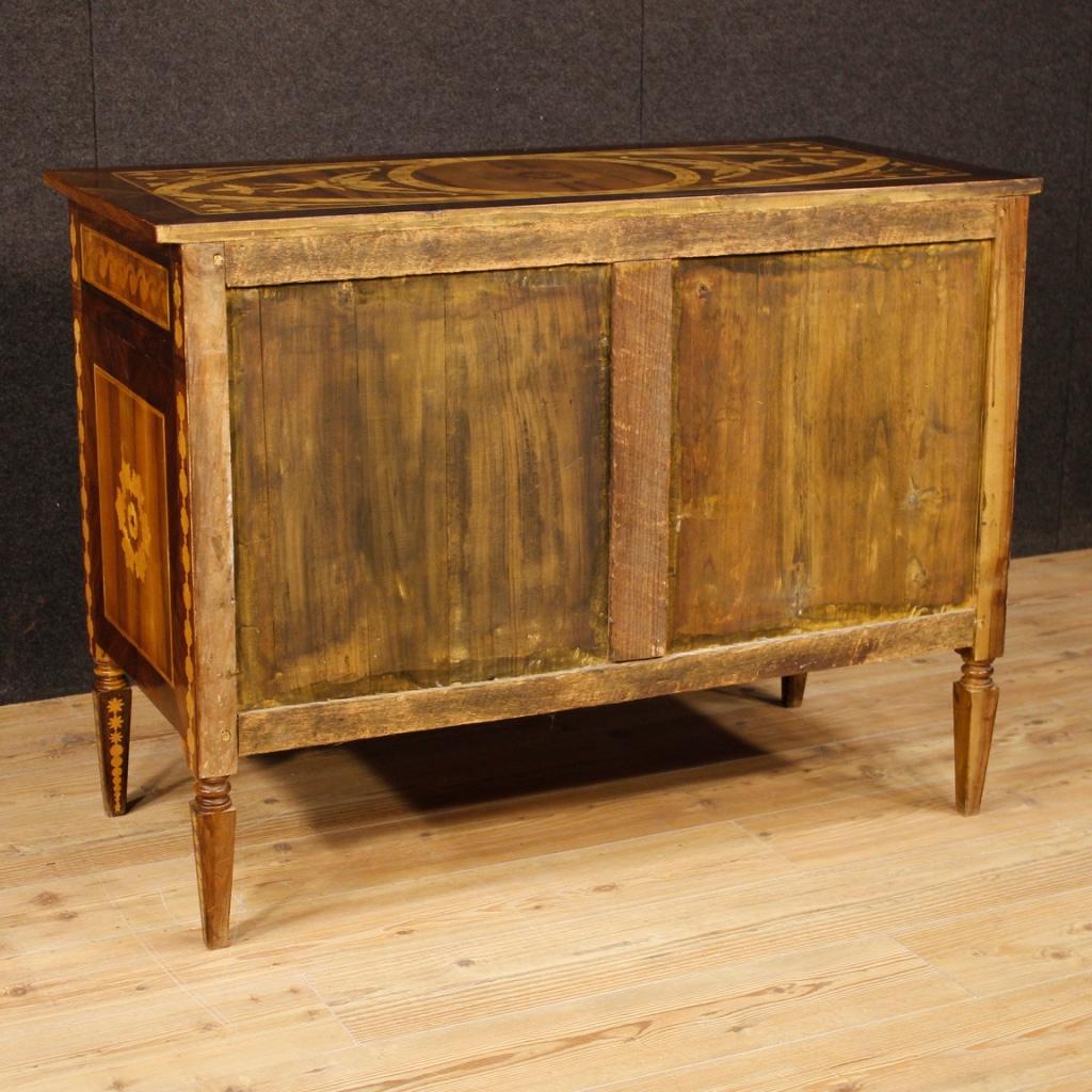 20th Century Inlaid Wood Italian Louis XVI Style Dresser, 1950 7
