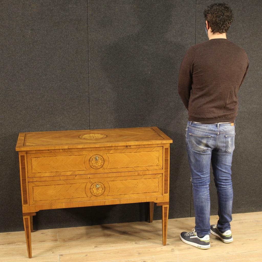 20th Century Inlaid Wood Italian Louis XVI Style Dresser, 1950 8