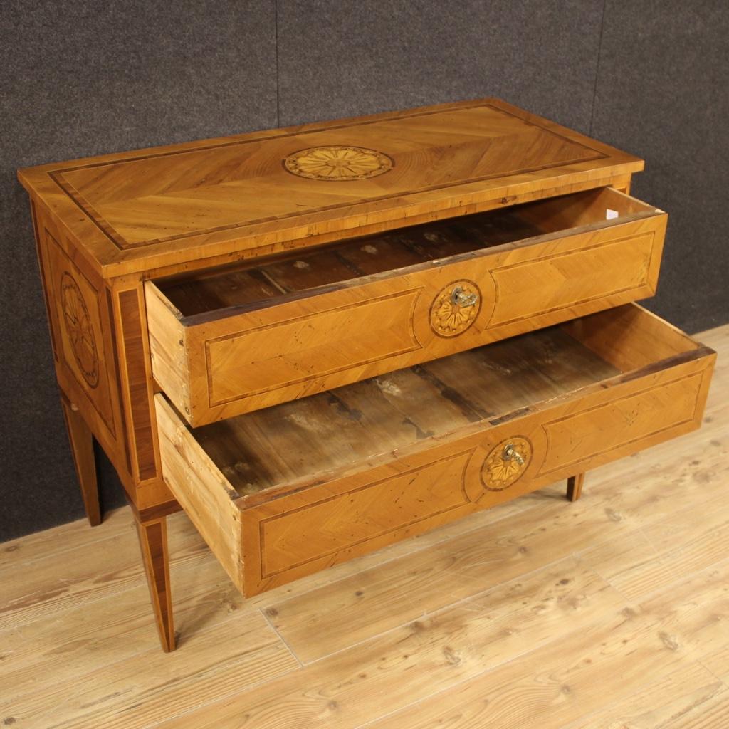 20th Century Inlaid Wood Italian Louis XVI Style Dresser, 1950 1