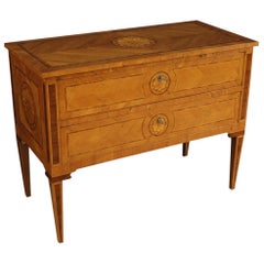20th Century Inlaid Wood Italian Louis XVI Style Dresser, 1950