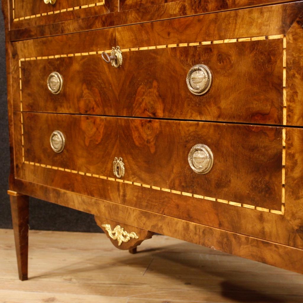 Inlay 20th Century Inlaid Wood Italian Louis XVI Style Dresser, 1960