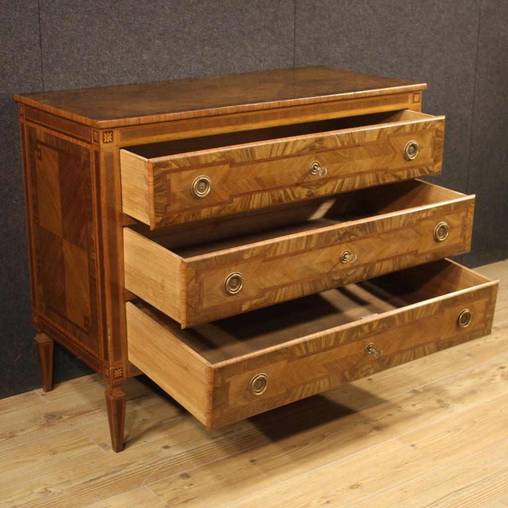 20th Century Inlaid Wood Italian Louis XVI Style Dresser, 1960 2