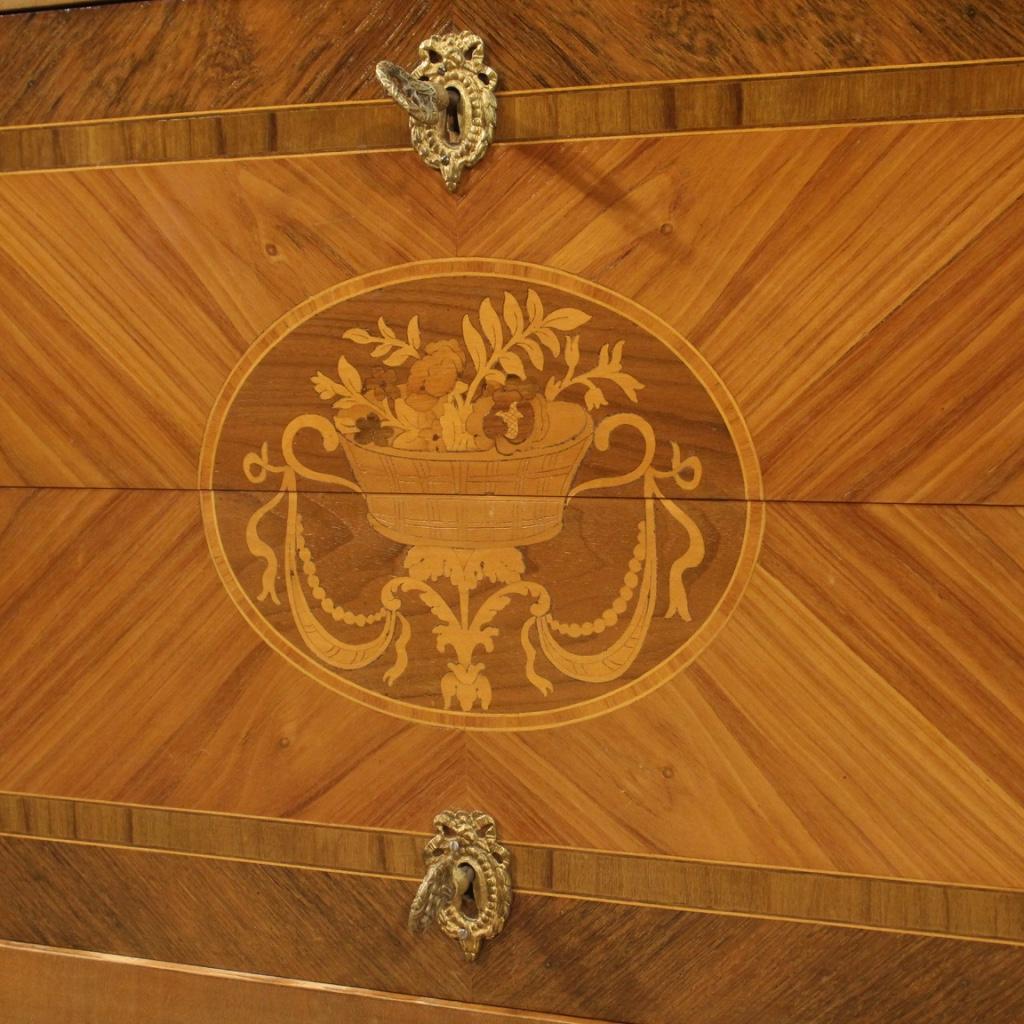 20th Century Inlaid Wood Italian Louis XVI Style Dresser, 1960 3