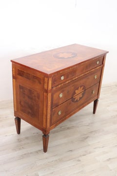 20th Century Inlaid Wood Italian Louis XVI Style Dresser, 1960s