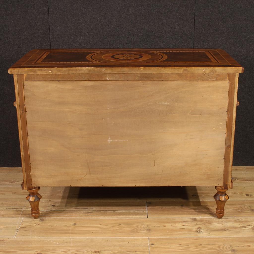 20th Century Inlaid Wood Italian Louis XVI Style Dresser, 1970 7