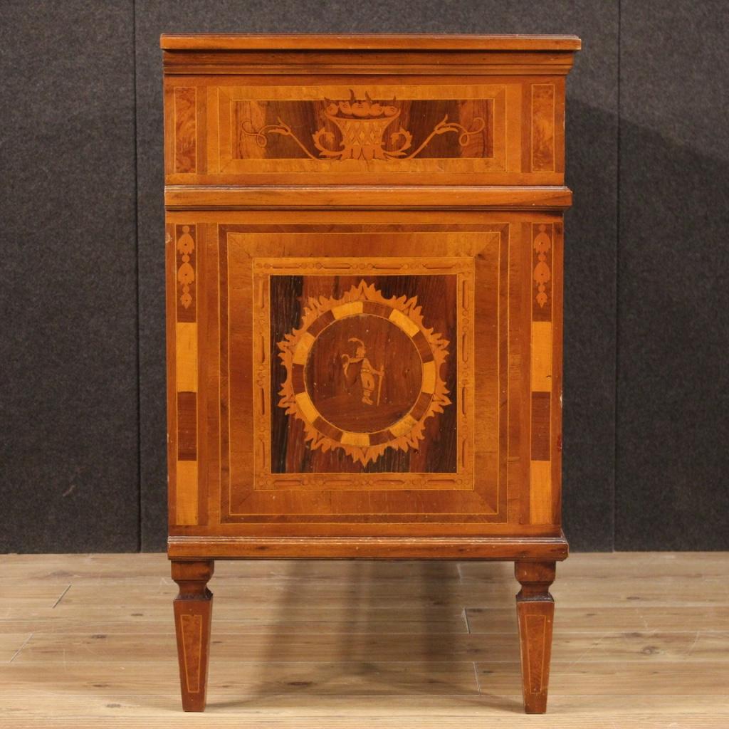 20th Century Inlaid Wood Italian Louis XVI Style Dresser, 1970 8