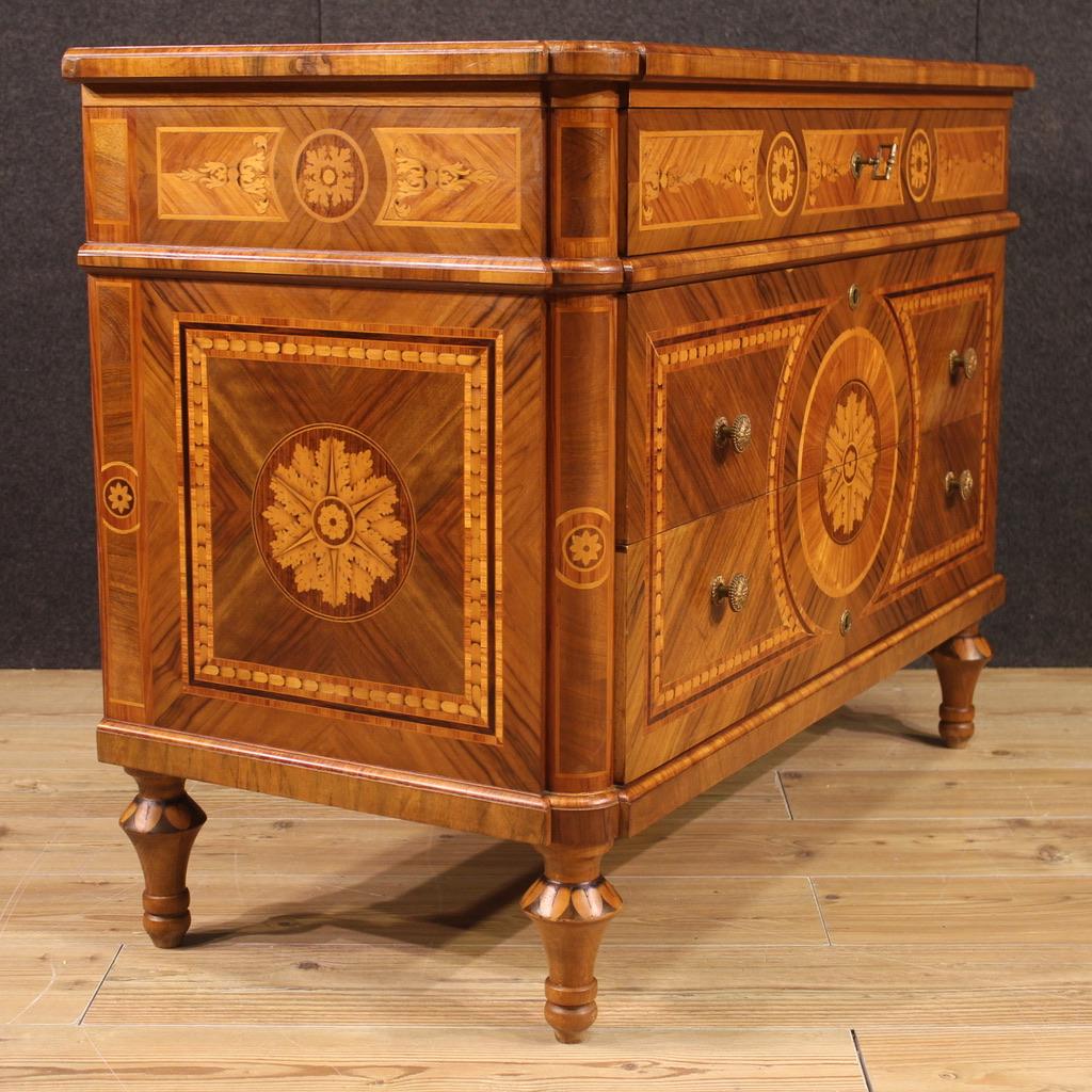 20th Century Inlaid Wood Italian Louis XVI Style Dresser, 1970 8