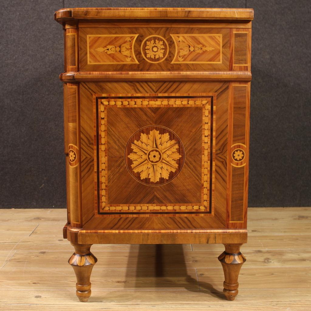 20th Century Inlaid Wood Italian Louis XVI Style Dresser, 1970 4