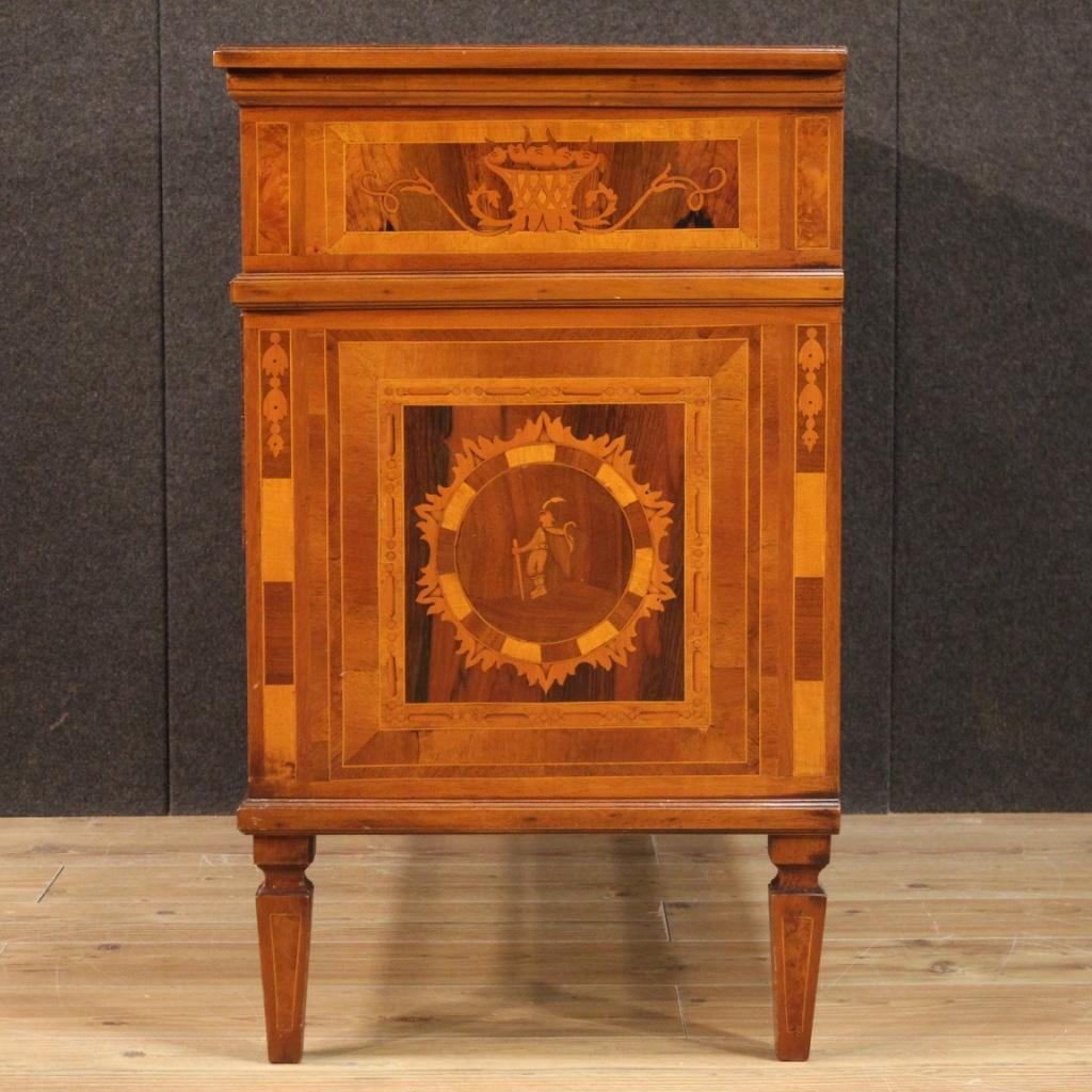 20th Century Inlaid Wood Italian Louis XVI Style Dresser, 1970 6