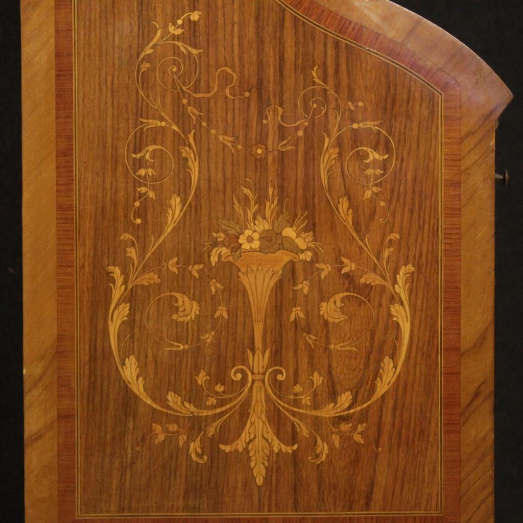 20th Century Inlaid Wood Italian Louis XVI Style Trumeau Desk, 1950 3