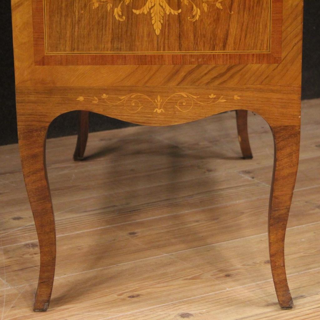 20th Century Inlaid Wood Italian Louis XVI Style Trumeau Desk, 1950 4