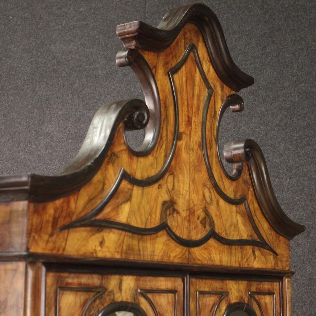 20th Century Inlaid Wood Lombard Trumeau Desk, 1950 For Sale 4