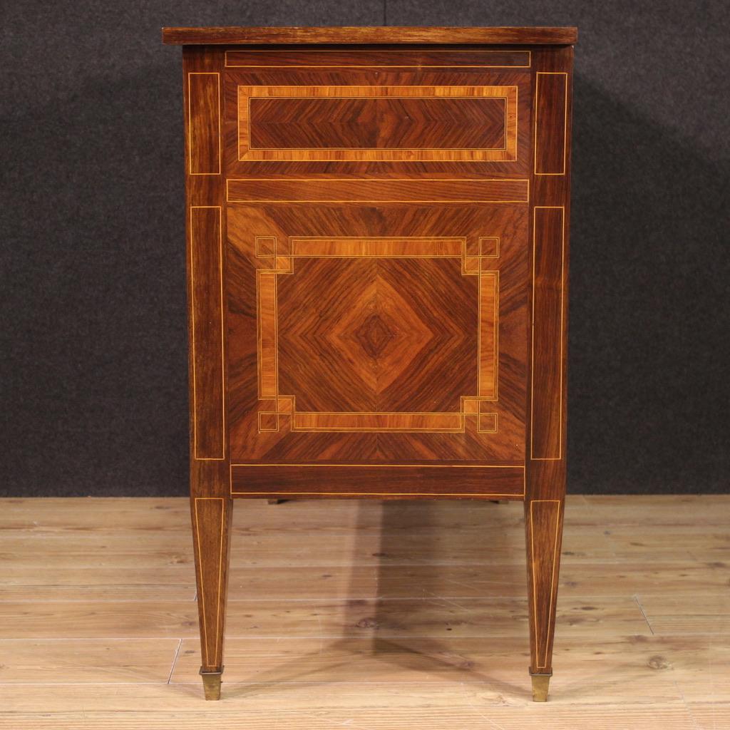 Veneer 20th Century Inlaid Wood Louis XVI Italian Dresser, 1960