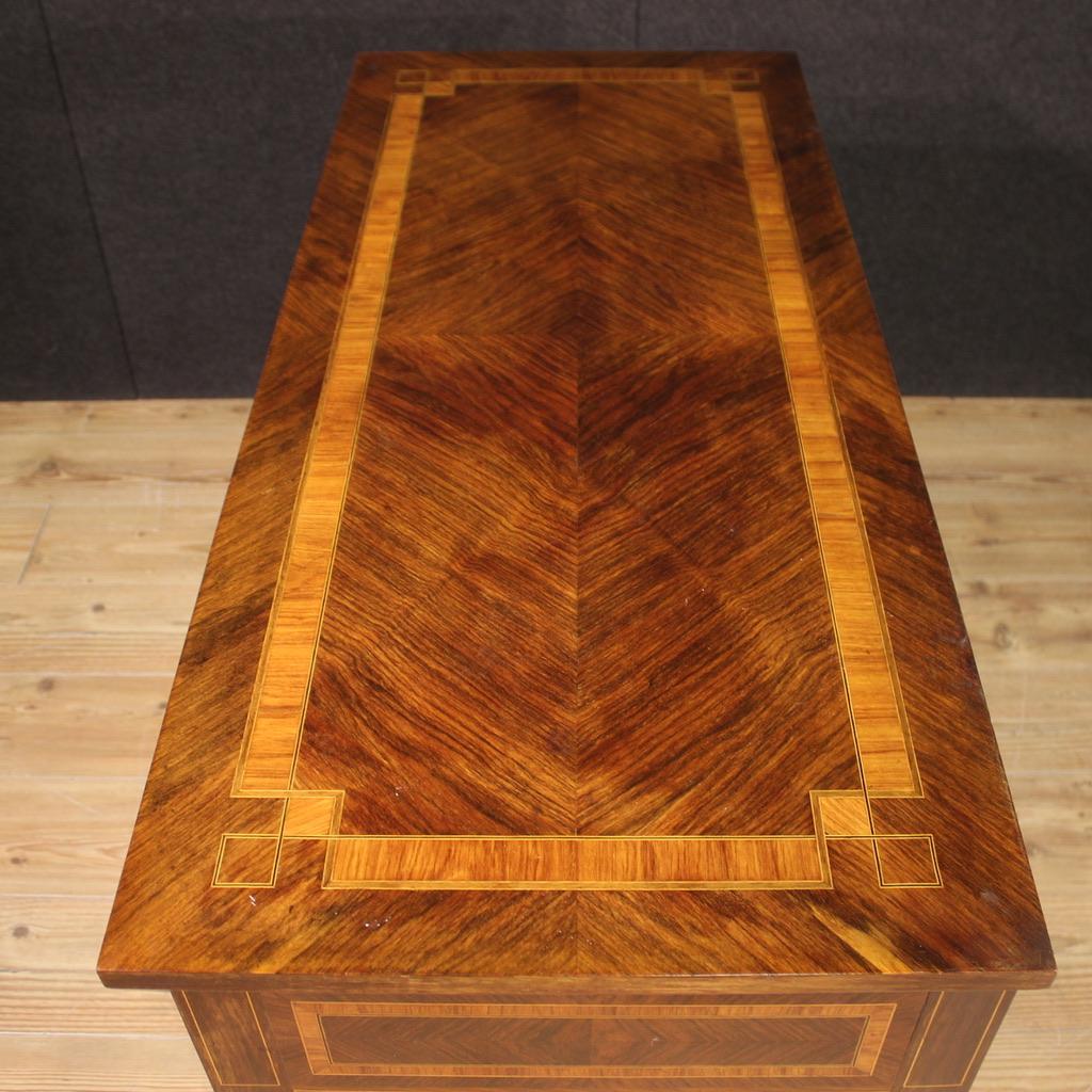 20th Century Inlaid Wood Louis XVI Italian Dresser, 1960 In Good Condition In Vicoforte, Piedmont