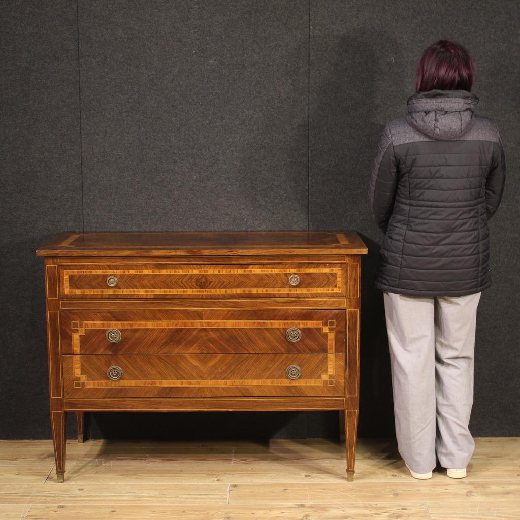 Mid-20th Century 20th Century Inlaid Wood Louis XVI Italian Dresser, 1960