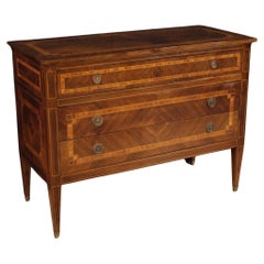 Vintage 20th Century Inlaid Wood Louis XVI Italian Dresser, 1960
