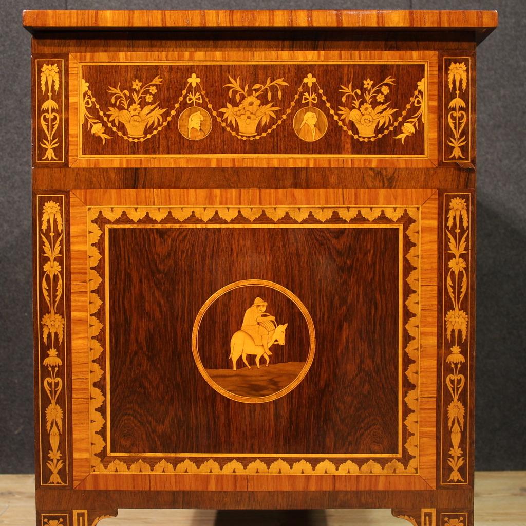 20th Century Inlaid Wood Louis XVI Style Italian Commode, 1950 in vendita 2