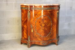 A Louis XVI style Marquetry Sideboard with a Marble Top circa 1930 Italy