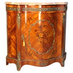 A Louis XVI style Marquetry Sideboard with a Marble Top circa 1930 Italy