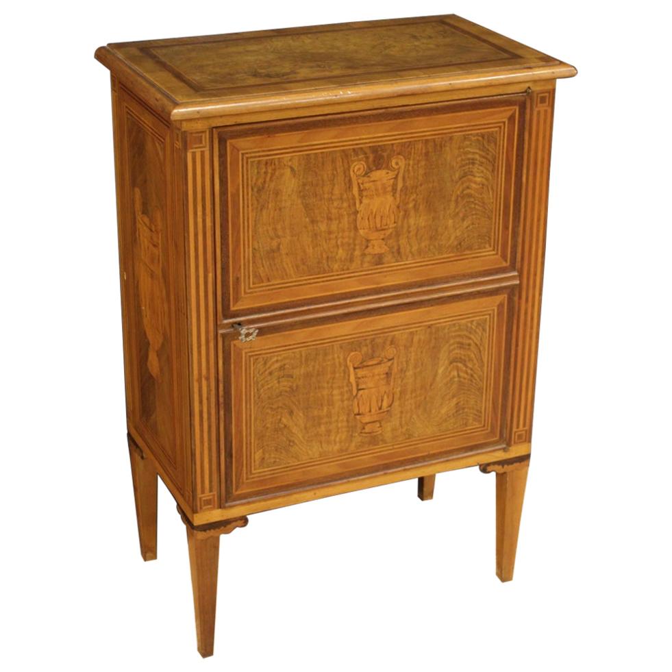 20th Century Inlaid Wood Louis XVI Style Italian Sideboard, 1960 For Sale